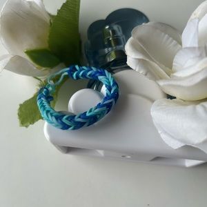 Little Girls Handmade Rainbow Loom Rubber Band Bracelet Stretchy